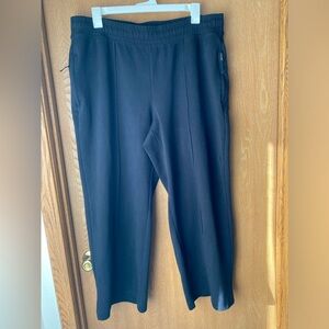 Old Navy 2x Black High-Waisted and Wide Leg Trouser Sweatpants